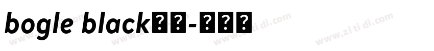 bogle black字体字体转换